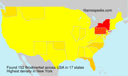 Surname Brodmerkel in USA
