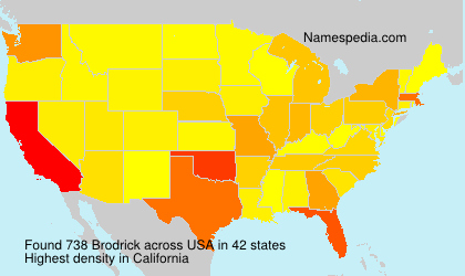 Surname Brodrick in USA Surname Brodrick in USA