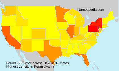 Surname Brodt in USA Surname Brodt in USA
