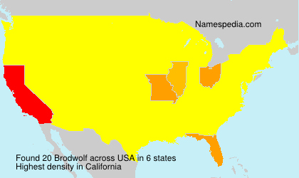 Surname Brodwolf in USA Surname Brodwolf in USA