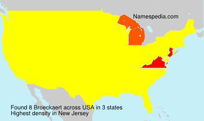 Surname Broeckaert in USA Surname Broeckaert in USA