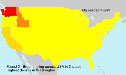 Surname Broemmeling in USA Surname Broemmeling in USA