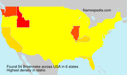 Surname Broenneke in USA