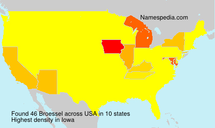 Surname Broessel in USA Surname Broessel in USA