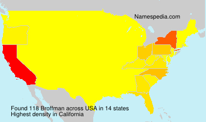 Surname Broffman in USA Surname Broffman in USA