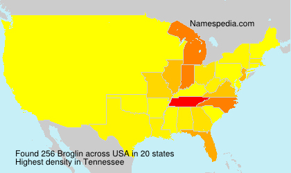 Surname Broglin in USA Surname Broglin in USA