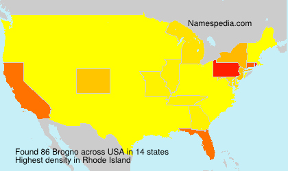 Surname Brogno in USA Surname Brogno in USA
