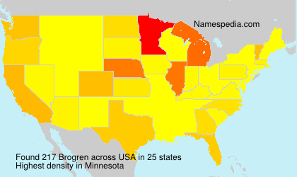 Surname Brogren in USA Surname Brogren in USA