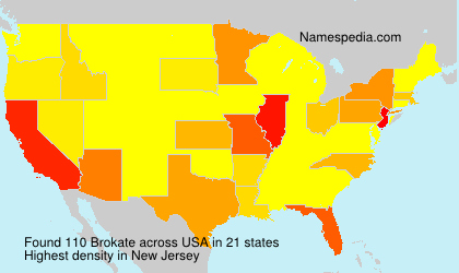 Surname Brokate in USA Surname Brokate in USA