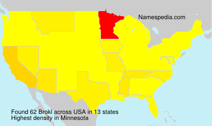 Surname Brokl in USA Surname Brokl in USA
