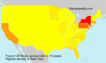 Surname Brolly in USA Surname Brolly in USA