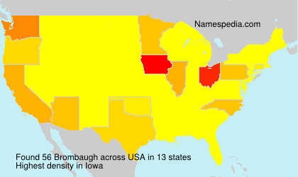 Surname Brombaugh in USA Surname Brombaugh in USA