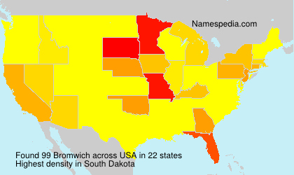Surname Bromwich in USA Surname Bromwich in USA