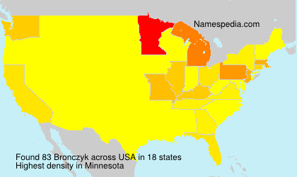 Surname Bronczyk in USA Surname Bronczyk in USA