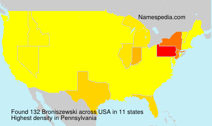 Surname Broniszewski in USA Surname Broniszewski in USA