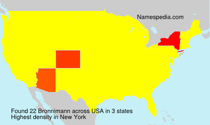 Surname Bronnimann in USA Surname Bronnimann in USA
