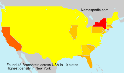 Surname Bronshtein in USA Surname Bronshtein in USA