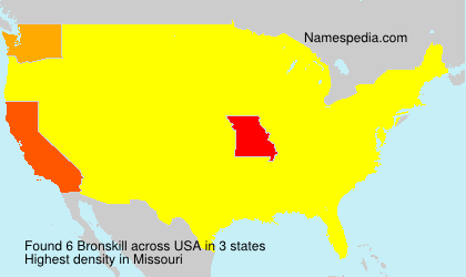 Surname Bronskill in USA Surname Bronskill in USA