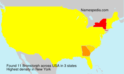 Surname Bronstorph in USA