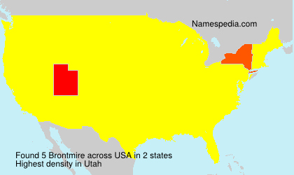 Surname Brontmire in USA Surname Brontmire in USA