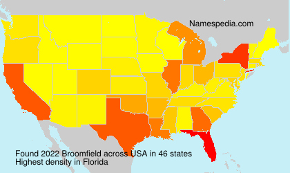 Surname Broomfield in USA Surname Broomfield in USA