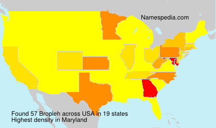 Surname Bropleh in USA