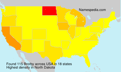 Surname Brorby in USA Surname Brorby in USA
