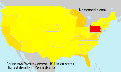 Surname Broskey in USA Surname Broskey in USA
