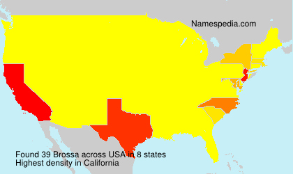 Surname Brossa in USA Surname Brossa in USA