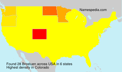 Surname Brostuen in USA Surname Brostuen in USA