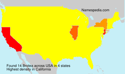 Surname Brotea in USA Surname Brotea in USA