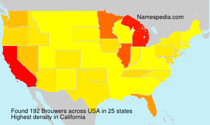 Surname Brouwers in USA Surname Brouwers in USA