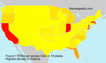 Surname Broyer in USA Surname Broyer in USA