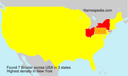 Surname Brozier in USA Surname Brozier in USA