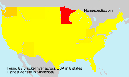 Surname Bruckelmyer in USA Surname Bruckelmyer in USA