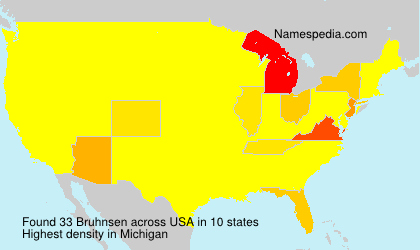 Surname Bruhnsen in USA