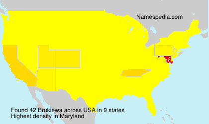 Surname Brukiewa in USA Surname Brukiewa in USA