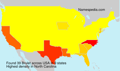 Surname Brulet in USA Surname Brulet in USA