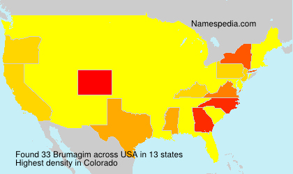 Surname Brumagim in USA Surname Brumagim in USA