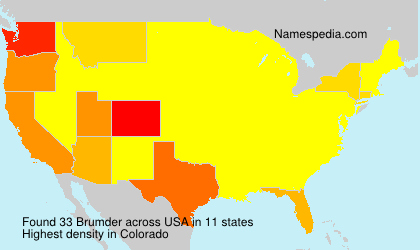 Surname Brumder in USA Surname Brumder in USA