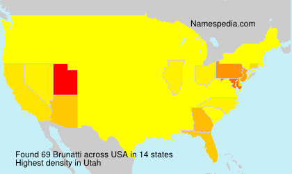 Surname Brunatti in USA Surname Brunatti in USA