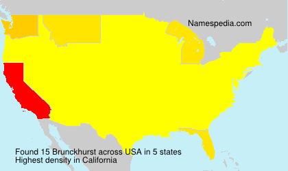 Surname Brunckhurst in USA Surname Brunckhurst in USA