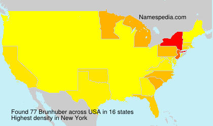 Surname Brunhuber in USA Surname Brunhuber in USA