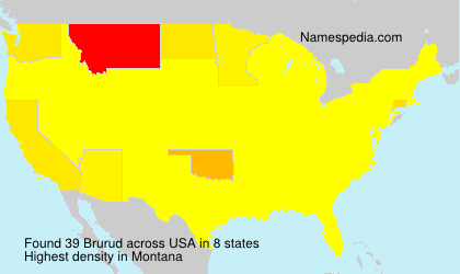 Surname Brurud in USA Surname Brurud in USA
