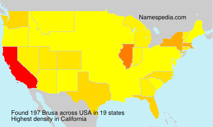 Surname Brusa in USA Surname Brusa in USA