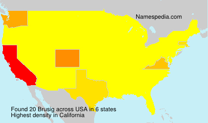 Surname Brusig in USA Surname Brusig in USA
