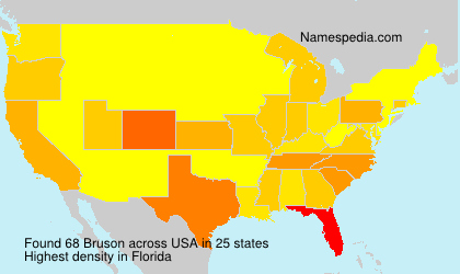 Surname Bruson in USA Surname Bruson in USA