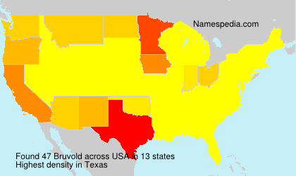 Surname Bruvold in USA Surname Bruvold in USA