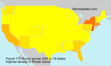 Surname Bruzzi in USA Surname Bruzzi in USA