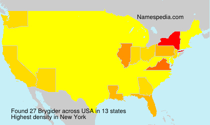 Surname Brygider in USA Surname Brygider in USA